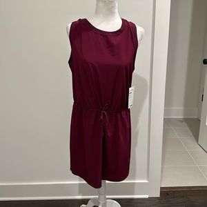 Athleta Burgundy Sleeveless Mini Dress